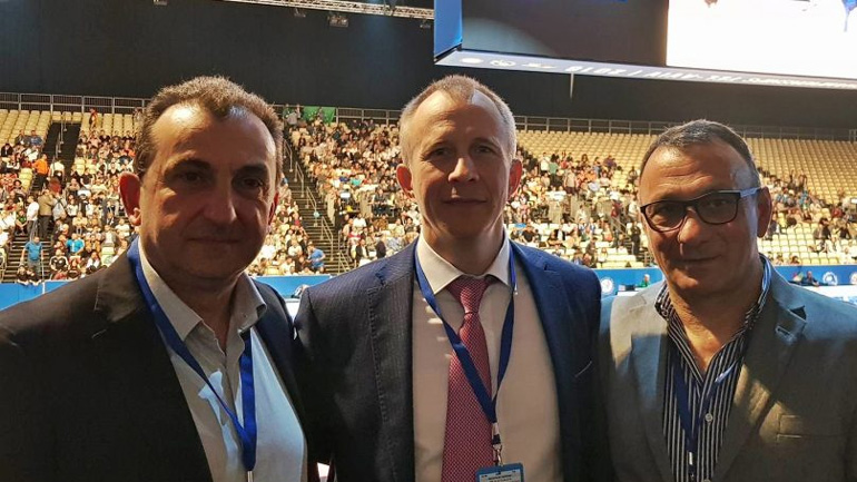 Με τον πρόεδρο της EJU, Σεργκέι Σολοβέιτσικ, συναντήθηκαν Καφενταράκης και Ηλιάδης