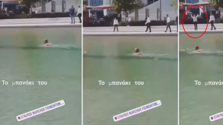 Πέταξε τα ρούχα του και βούτηξε στο κανάλι του «Νιάρχος»