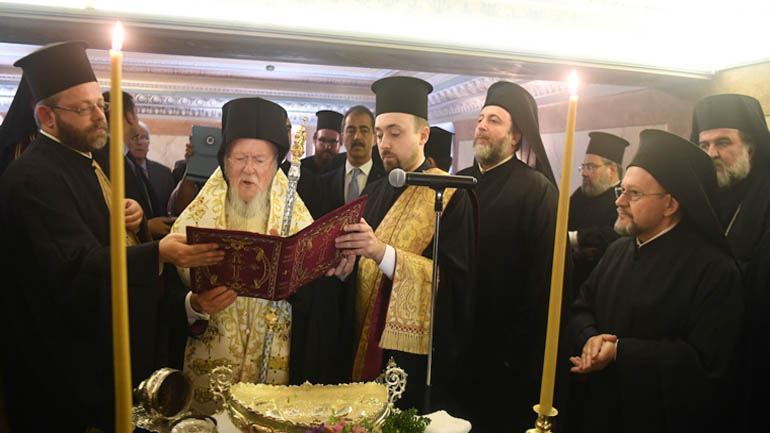 Ο Οικουμενικός Πατριάρχης τέλεσε τον Αγιασμό των Θυρανοιξίων του πρώτου Παρεκκλησίου