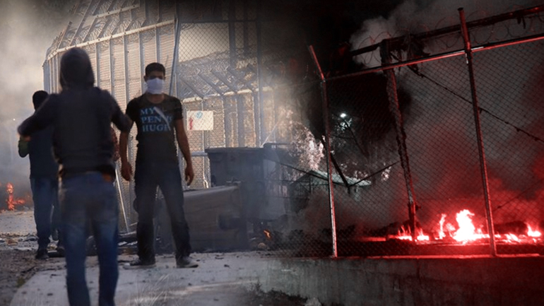 Βίαια επεισόδια στη Μόρια