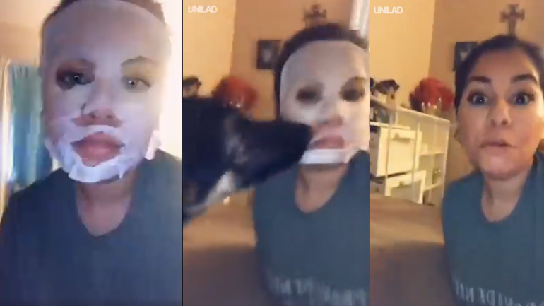 Ο σκύλος δεν γουστάρει τις μάσκες προσώπου