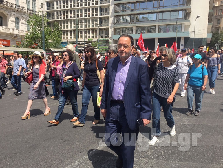 Ο πρόεδρος της Λαϊκής Ενότητας Παναγιώτης Λαφαζάνης