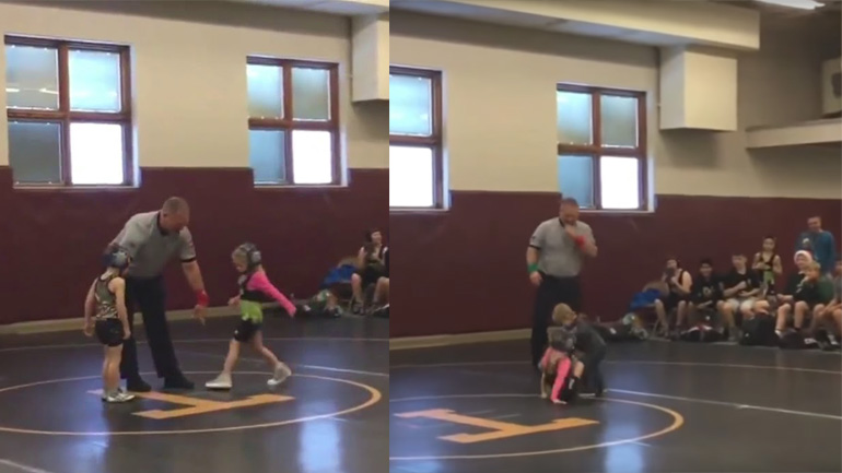 Πιτσιρικάς μπαίνει να σώσει την αδερφή του που… συμμετείχε σε αγώνα πάλης!