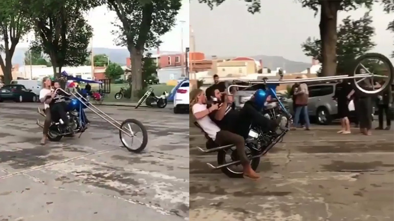 «Easy Rider» κάνει σούζα με τσόπερ!