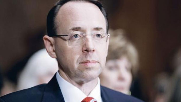 ΗΠΑ: Ο Ροντ Ρόζενσταϊν δηλώνει ότι το Υπ. Δικαιοσύνης δεν θα εκβιαστεί από μία ομάδα Ρεπουμπλικάνων