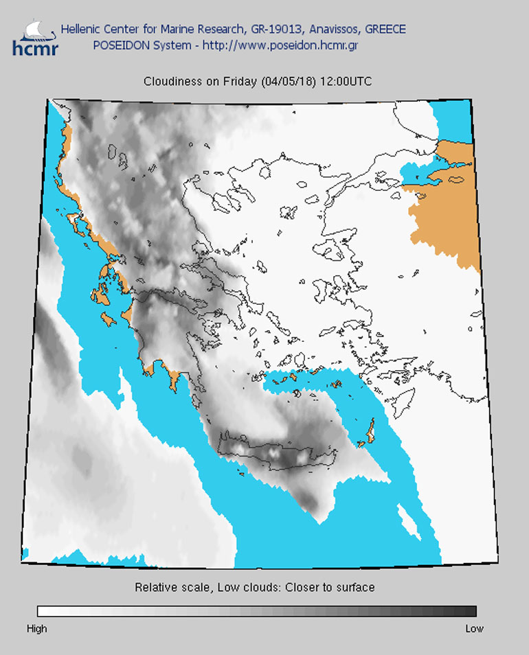 Αραιές νεφώσεις την Παρασκευή