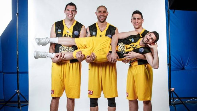 Μπάσκετ: Το backstage από τη φωτογράφιση της ΑΕΚ για το Final Four του Champions League
