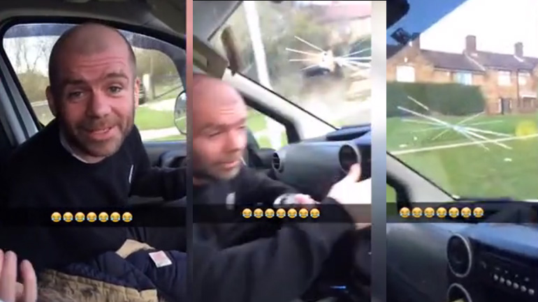 Χτύπησε το κεφάλι του στο παρμπρίζ