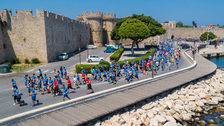 Ο 5ος Διεθνής Μαραθώνιος Ρόδου από ψηλά