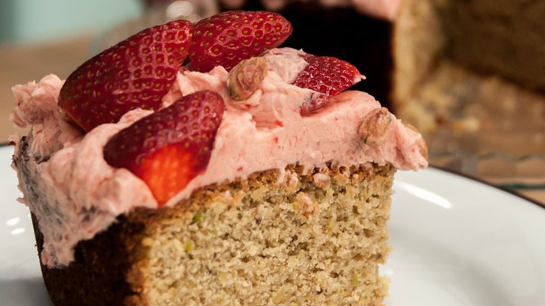 Κέικ με φράουλες