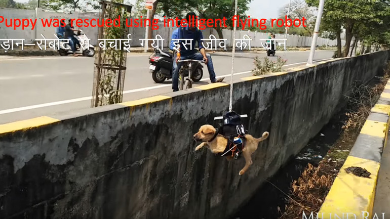 Κατασκεύασε ρομποτική δαγκάνα μόνο για να σώσει ένα κουτάβι