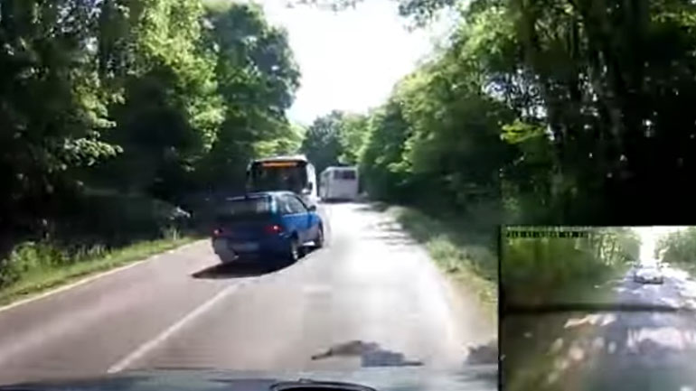 Τη γλύτωσε για εκατοστά!