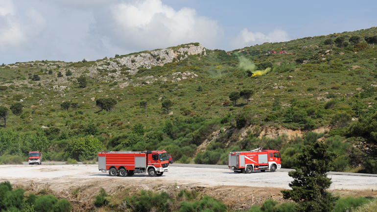«Δια Πυρός 2018»: Μεγάλη άσκηση δασοπυρόσβεσης στην Πεντέλη παρουσία του Τόσκα