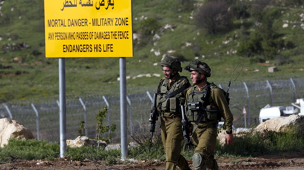 Ισραηλινή περίπολος στα σύνορα με τη Συρία