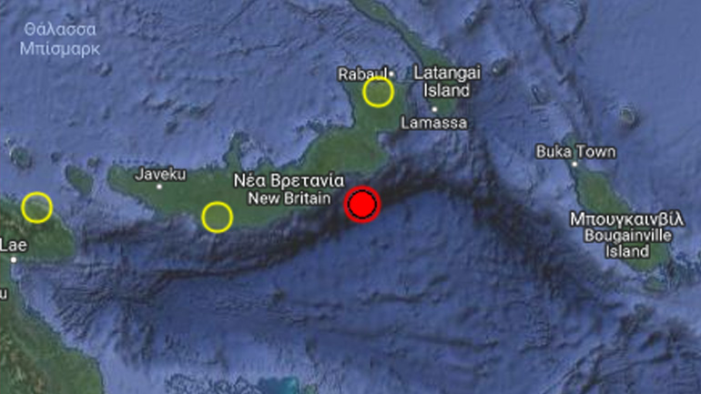 Σεισμός 6R ανοικτά των ακτών της Ν. Βρετανίας