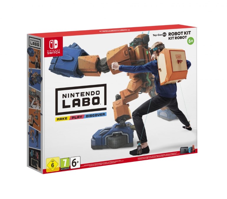Ένα από τα διαθέσιμα packs του Labo, το Robot Kit