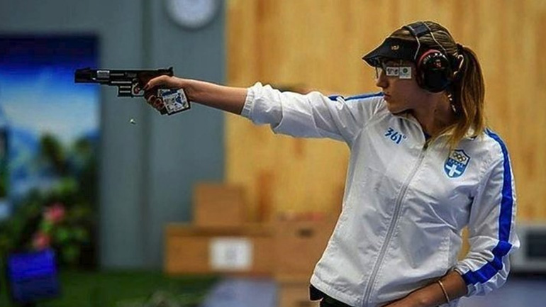 Στο βάθρο η Κορακάκη