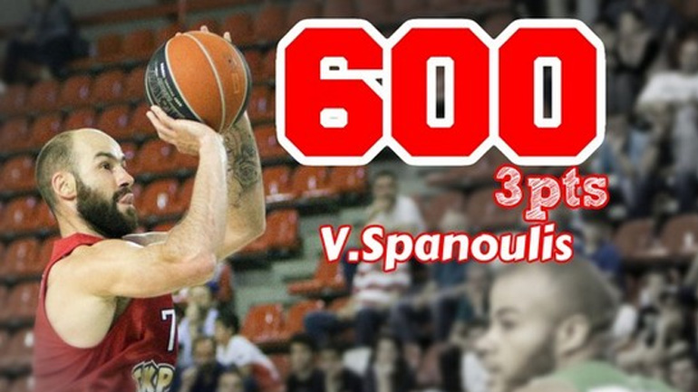 Έγινε 600άρης στα τρίποντα ο Σπανούλης