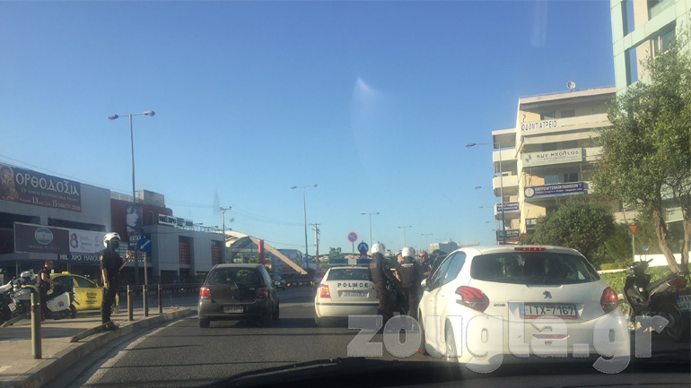 Επεισόδια και συλλήψεις οπαδών στη λεωφόρο Κηφισίας