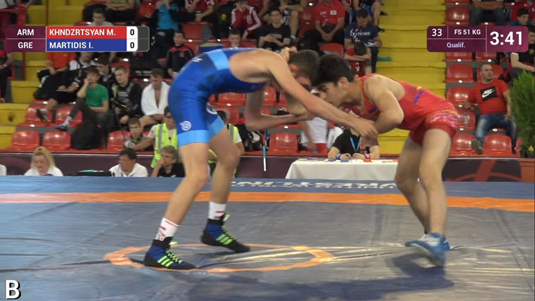 Στα ρεπεσάζ του Ευρωπαϊκού πρωταθλήματος Πάλης Παίδων – Κορασίδων ο Μαρτίδης