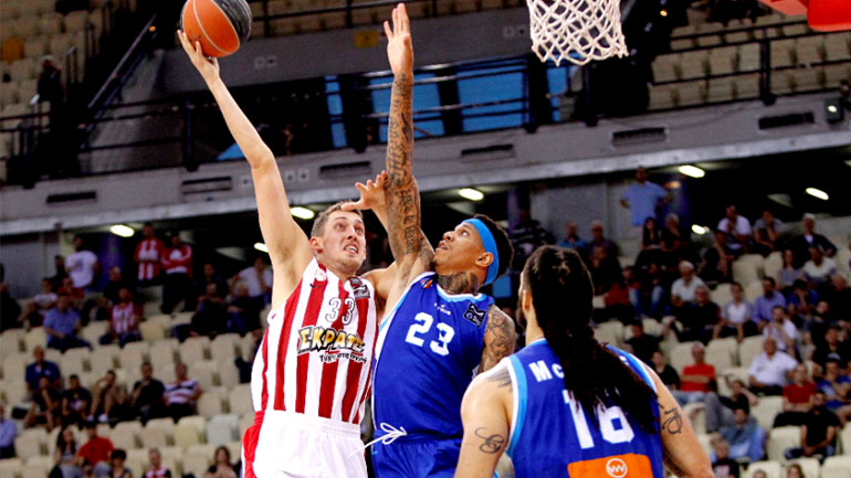 Νίκη μετά… κόπων και βασάνων για τον Ολυμπιακό, 78-75 την Κύμη