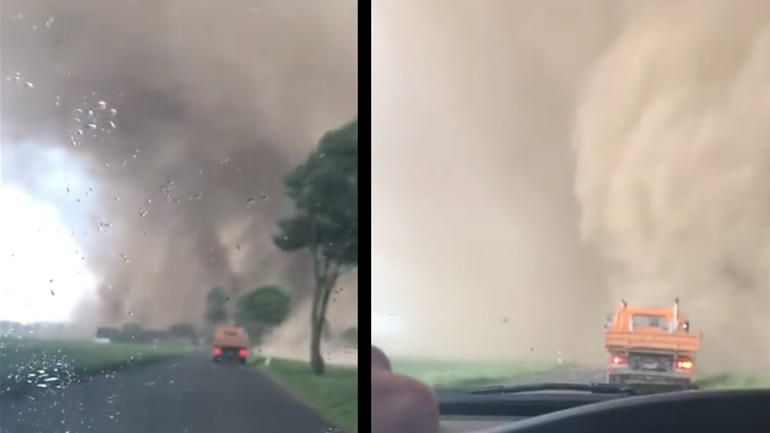 Έλληνας στη Γερμανία έρχεται αντιμέτωπος με τον ανεμοστρόβιλο