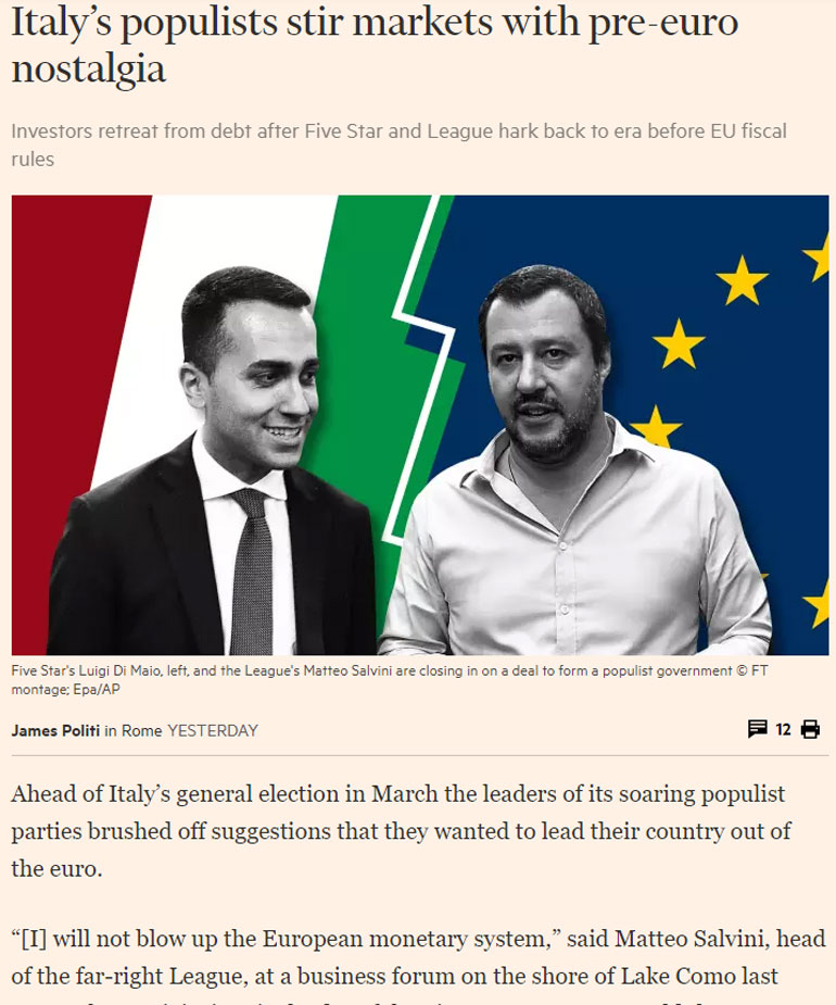 To άρθρο των Financial Times