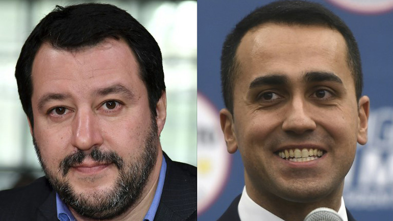 Ιταλία: Οι επικεφαλής των Πέντε Αστέρων και της Λέγκα ενέκριναν κοινό πολιτικό πρόγραμμα