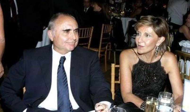 Ο Θ.Βασιλάκης με τη σύζυγό του Εμμανουέλα