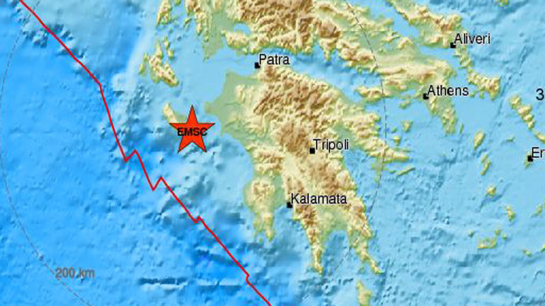 Σεισμός 3,2 Ρίχτερ στη Ζάκυνθο