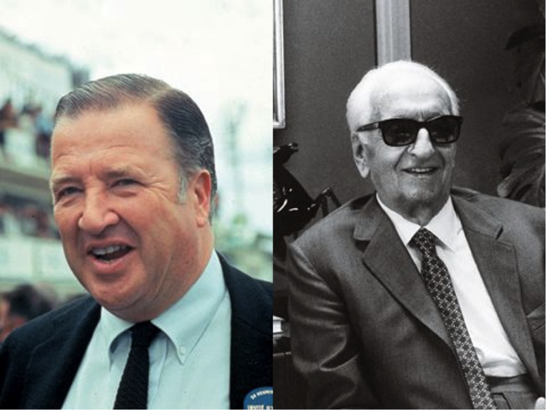 Henry Ford II (αριστερά) και Enzo Ferrari...