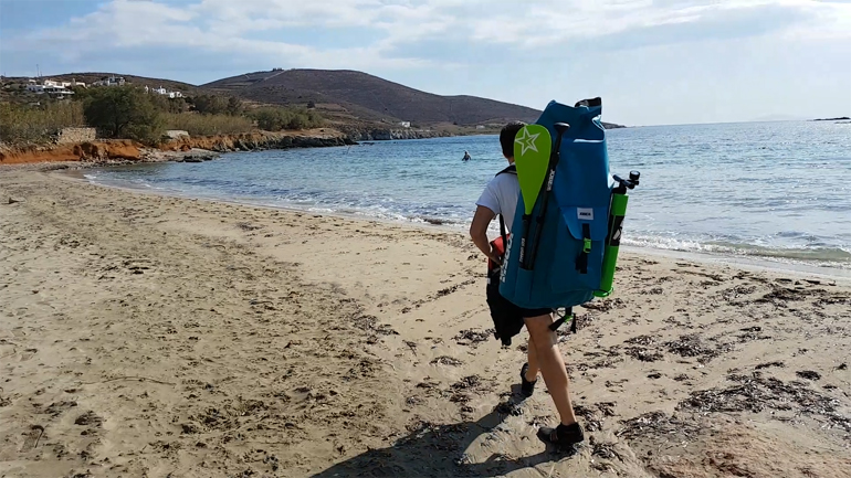 Ο σάκος εξυπηρετεί σε θέμα αποθήκευσης και μεταφοράς