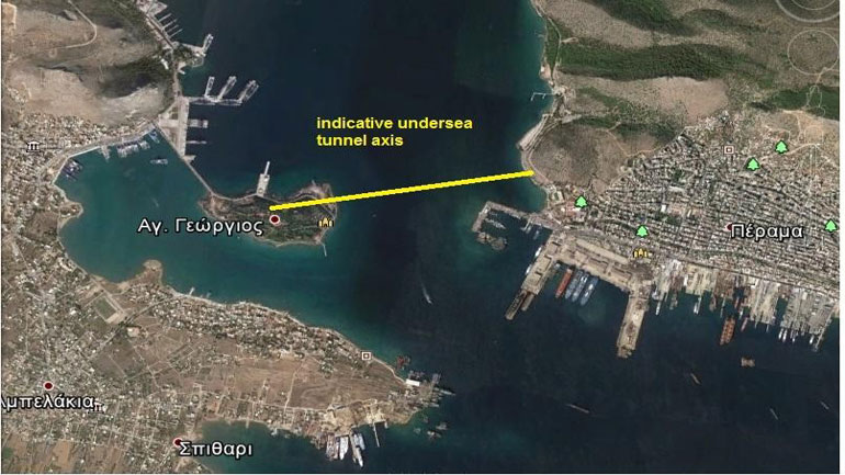 Η κατασκευή του υπόγειου τούνελ της Σαλαμίνας και το πολυθεματικό πάρκο της Ναυμαχίας στο “μικροσκόπιο” της Ε.Ε.