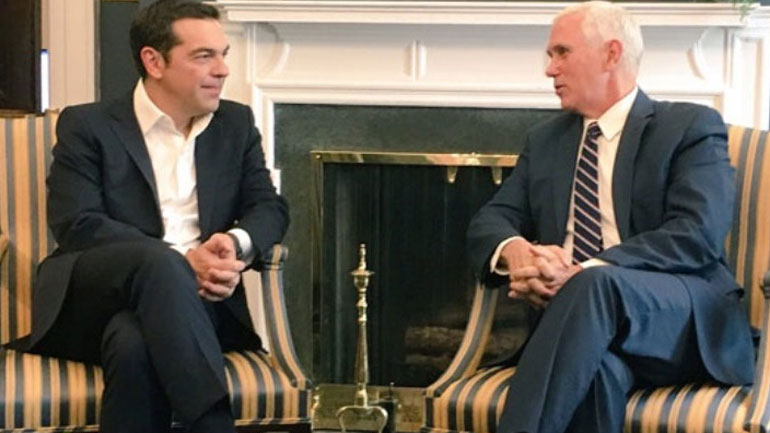 Επικοινωνία Τσίπρα – Πενς για το Σκοπιανό