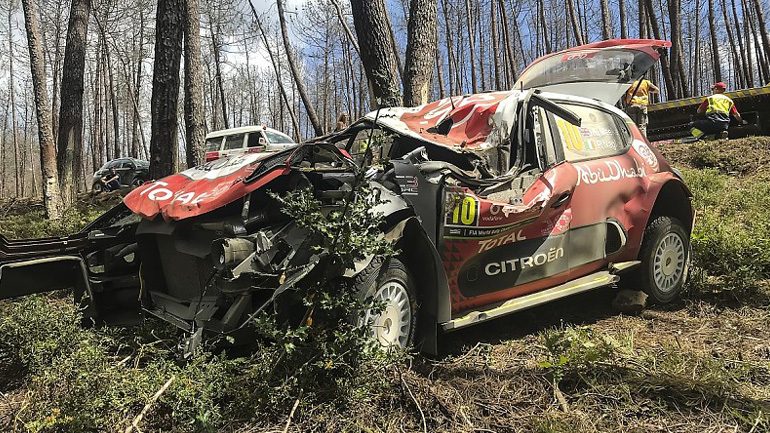 Το τρομακτικό ατύχημα του Meeke