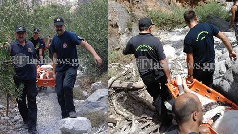 Επιχείρηση διάσωσης γυναίκας από φαράγγι της Κρήτης