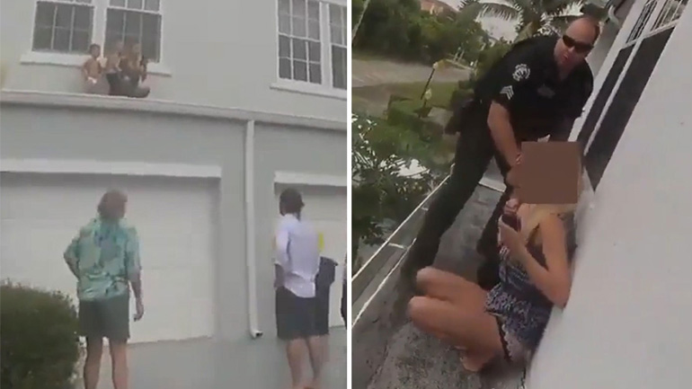 Μητέρα που είχε παραισθήσεις ανέβασε τα παιδιά της στο περβάζι