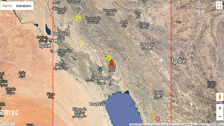 Σεισμός 4,3 Ρίχτερ στο δυτικό Ιράν