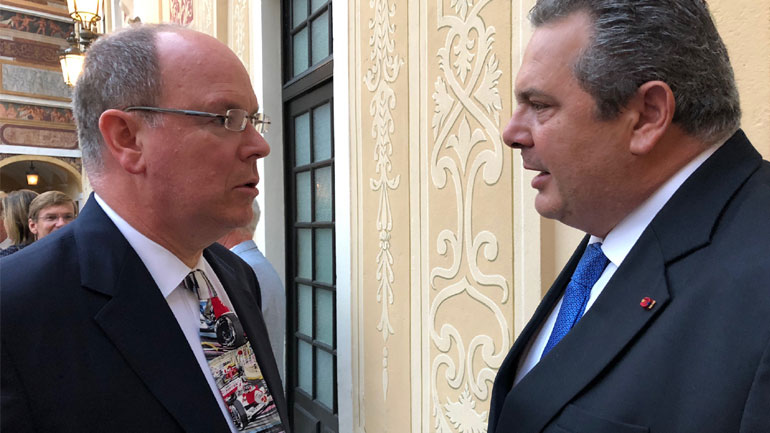 Ιδιωτική επίσκεψη του υπουργού Εθν. Άμυνας στο Μονακό – Τον προσκάλεσε ο πρίγκηπας Αλβέρτος Β’