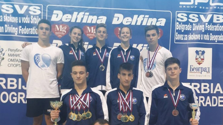 Καταδύσεις: 14 συνολικά σε μια πλήρως επιτυχημένη παρουσία στο Βελιγράδι