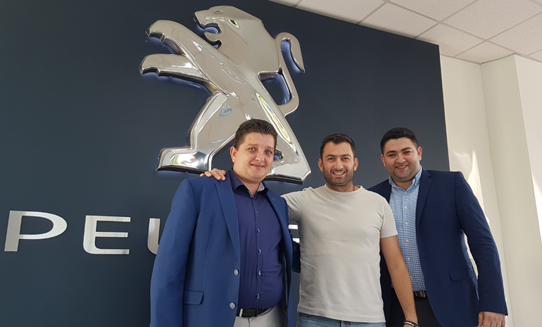 Από δεξιά Μιχάλης Γιαννίρης, Βασίλης Σαρημπαλίδης και Παντελής Γιαννίρης