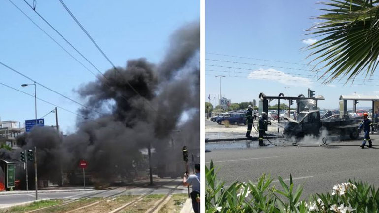 Πανικός από φωτιά στην παραλιακή