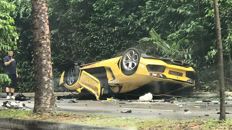 Πάει και αυτή η Aventador!