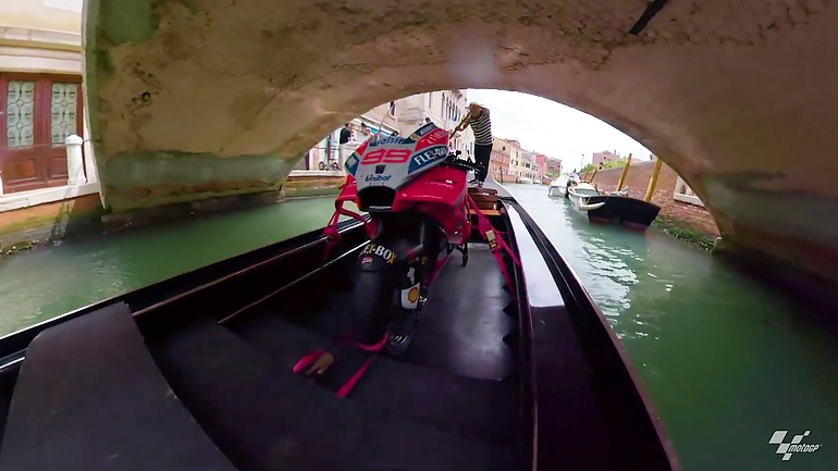 Ο Jorge Lorenzo στα κανάλια της Βενετίας