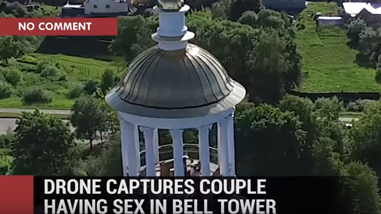 Drone “συλλαμβάνει” παθιασμένο ζευγάρι σε… μοναστήρι!