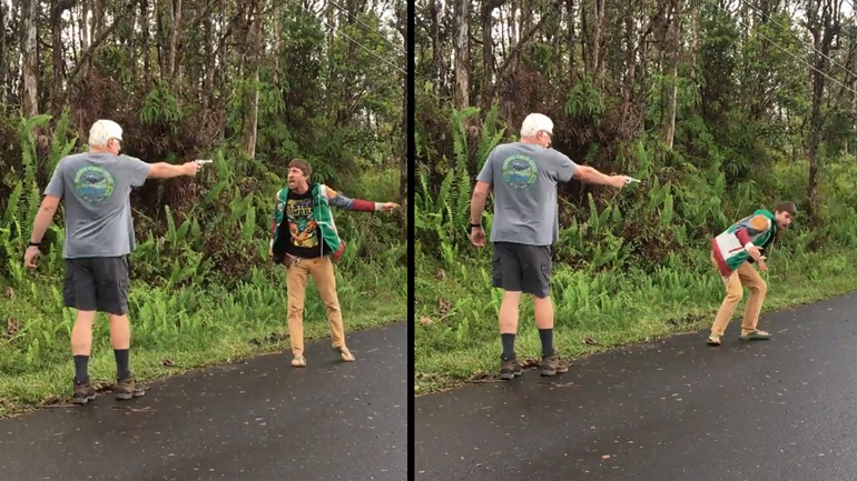 Χαβάη: Άνδρας τραβάει όπλο σε κάτοικο που ελέγχει το σπίτι του