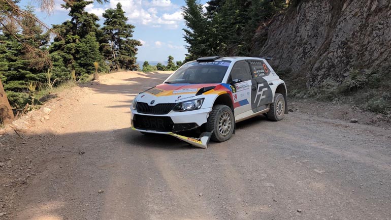 Tο σταματημένο Citroen DS3 του Albert Von Τhurn und Taxis στη μέση της ειδικής ανάγκασε τον Αλυτάρχη σε ακύρωση της 6ης ειδικής