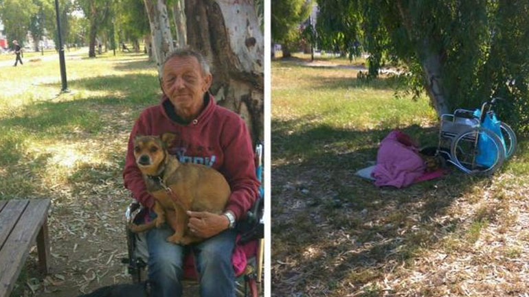Πάτρα: Άστεγος καρκινοπαθής με μόνη συντροφιά δυο σκύλους
