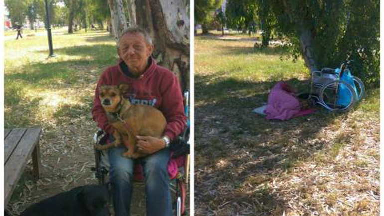 Αυστριακός άστεγος, με δύο σκύλους και καρκινοπαθής ζητάει στέγη