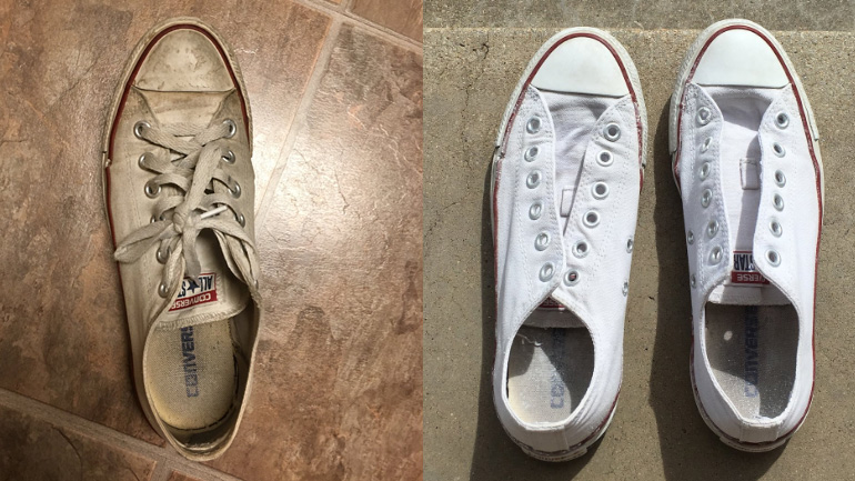 Πώς θα καθαρίσεις τα λευκά σου παπούτσια και θα γίνουν πάλι σαν καινούρια!